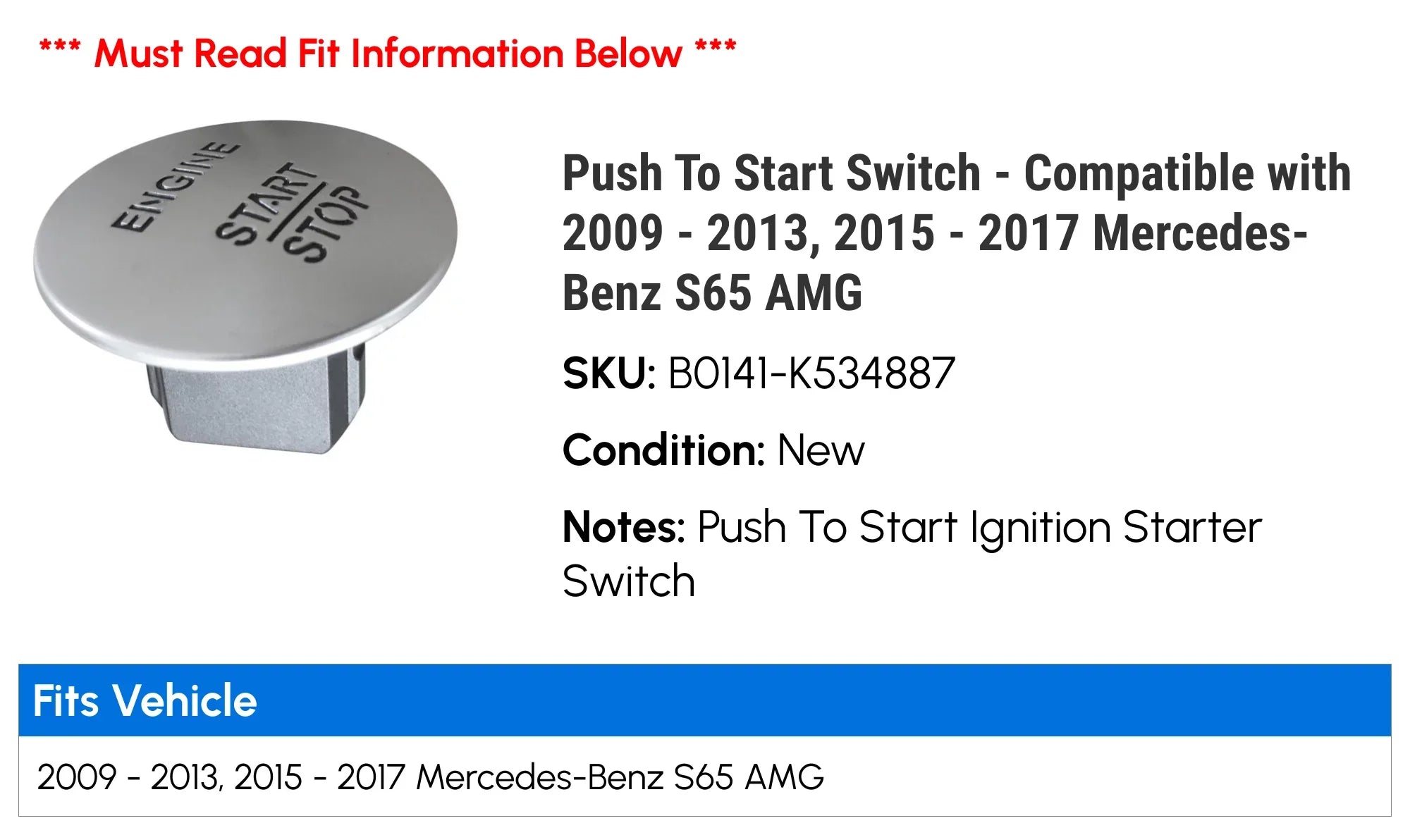 Push To Sizetart Sizewitch - Compatible with 2009 - 2013, 2015 - 2017 Mercedes-Benz Size65 AMG 2010 2011 2012 2016