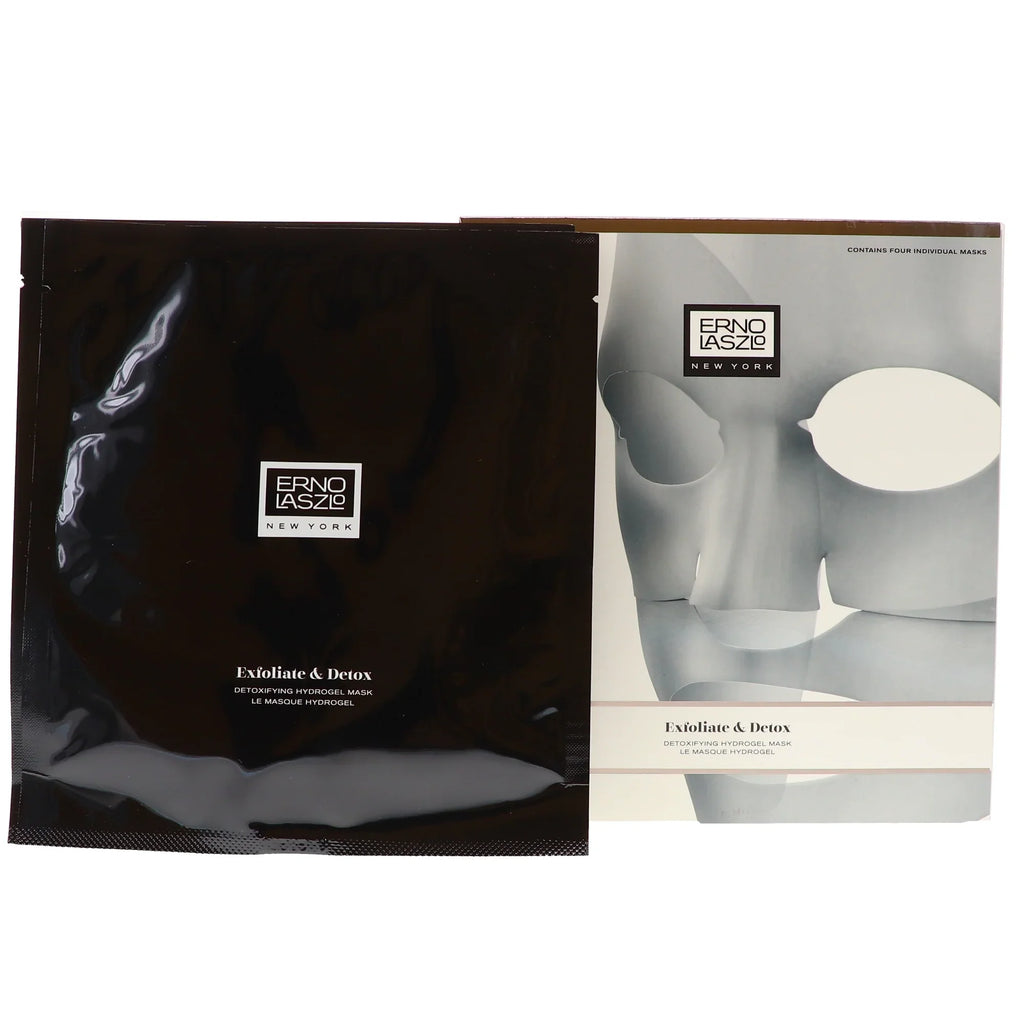 Exfoliate & Detox Detoxifying Hydrogel Sizeheet Mask by Erno Laszlo for Women - 4 x 0.88 oz Mask