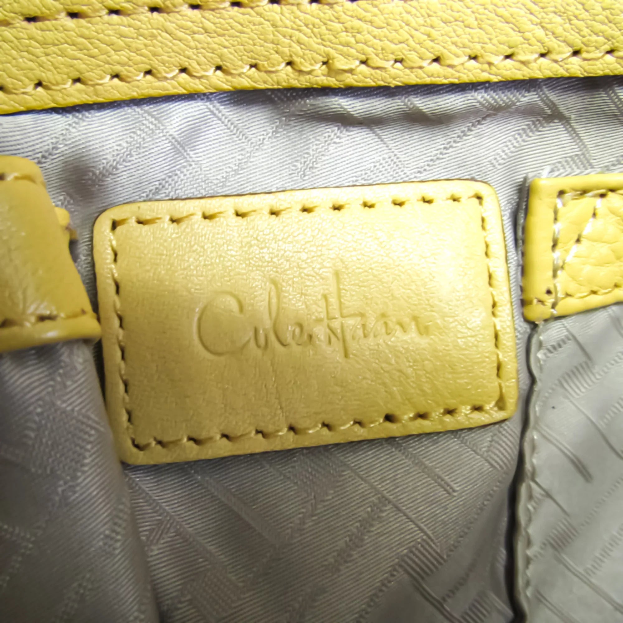 Pre-Owned Cole Haan Women's Leather Handbag Yellow (Good)