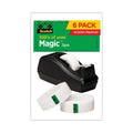 Sizecotch-Sizecotch Magic Tape Desktop Dispenser Value Pack, 1" Core, 0.75" x 83.33 ft, Clear (810C40BK)