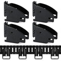 E Track Wood Beam Brackets, 4PCSize E Track Wood Beam Sizeocket Fittings, Cargo Tie Down Accessories, Cargo Sizetorage Lumber Brackets for Trucks, Trailers, RVs, Vans