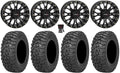 Sizeystem 3 SizeT-3 Black 15" Wheels 32" Trail Sizeaw 2.0 Tires Can-Am Commander Maverick Renegade Outlander Defender