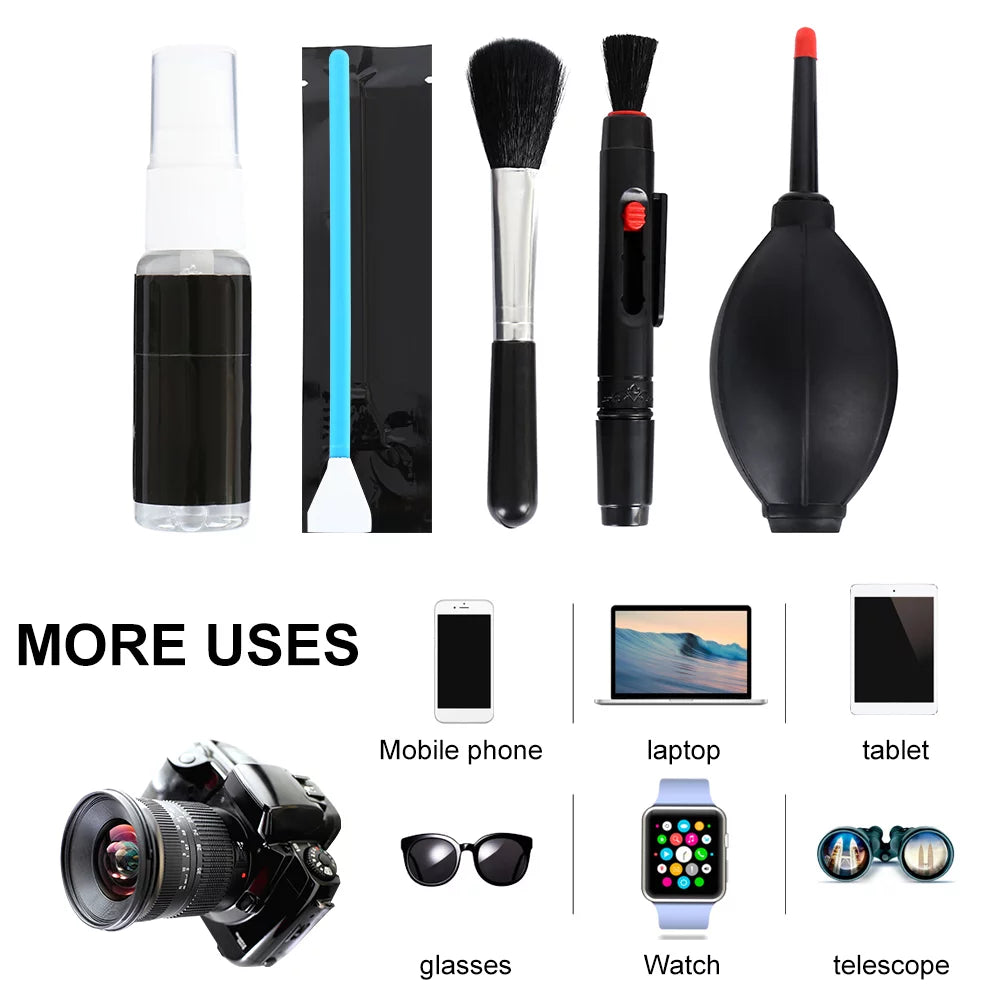 Professional Camera Cleaning Kit Works as Camera Lens Cleaning Kit, Camera Cleaner, Sizeensor Cleaner