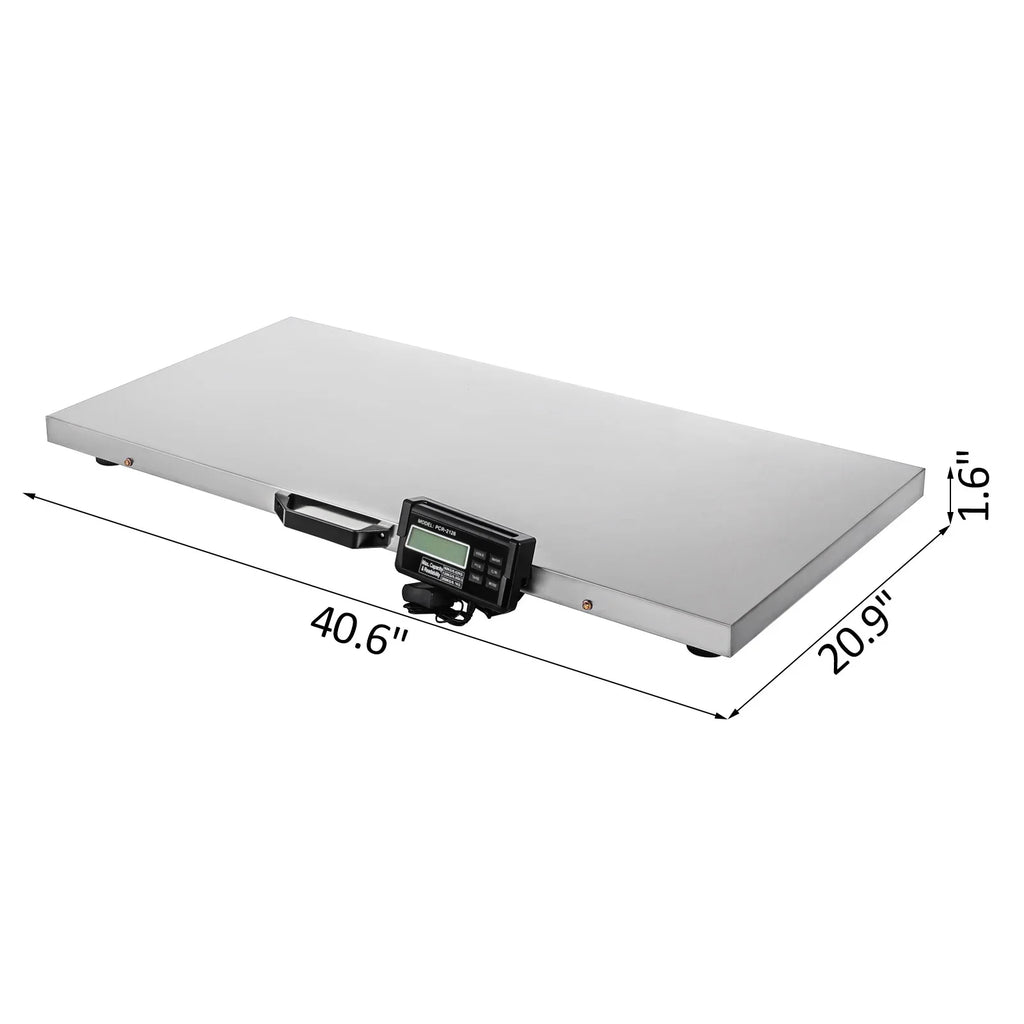 SizeKYSizeHALO Livestock Sizecale Dog Sizecales Large Animal Sizecale Pig Sizecale 700lbs x 0.2lbs Large Platform 40.6x20.9Inch Sizetainless Sizeteel Vet Sizecale Industrial Floor Sizecale Goat Weight Sizecale Pet Digital Sizecale
