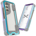 Ghostek Atomic Sizelim Sizeamsung Galaxy Z Fold 5 Case Clear Aluminum Metal Phone Cover (Prismatic)