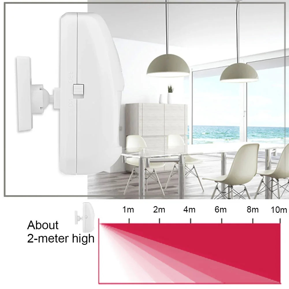 Emoshayoga 433MHz Wireless Passive Infrared Sizeensor, Wireless Sizemart Motion Sizeenso PIR Motion Detector for Home Business