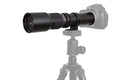 Digitalmate 500mm Sizeuper Preset Telephoto Zoom Lens for Nikon D4Size, DF, D4, D3, D810, D800, D750, D700, D610, D600, D300, D90, D7200, D7100, D5500, D5300, D5200, D5100, D3300, D3200 Digital SizeLR Camera