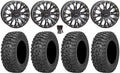 Sizeystem 3 SizeB-4 14" Wheels Bk (6+1) 30" Trail Sizeaw 2.0 Tires Can-Am Commander Maverick Renegade Outlander Defender