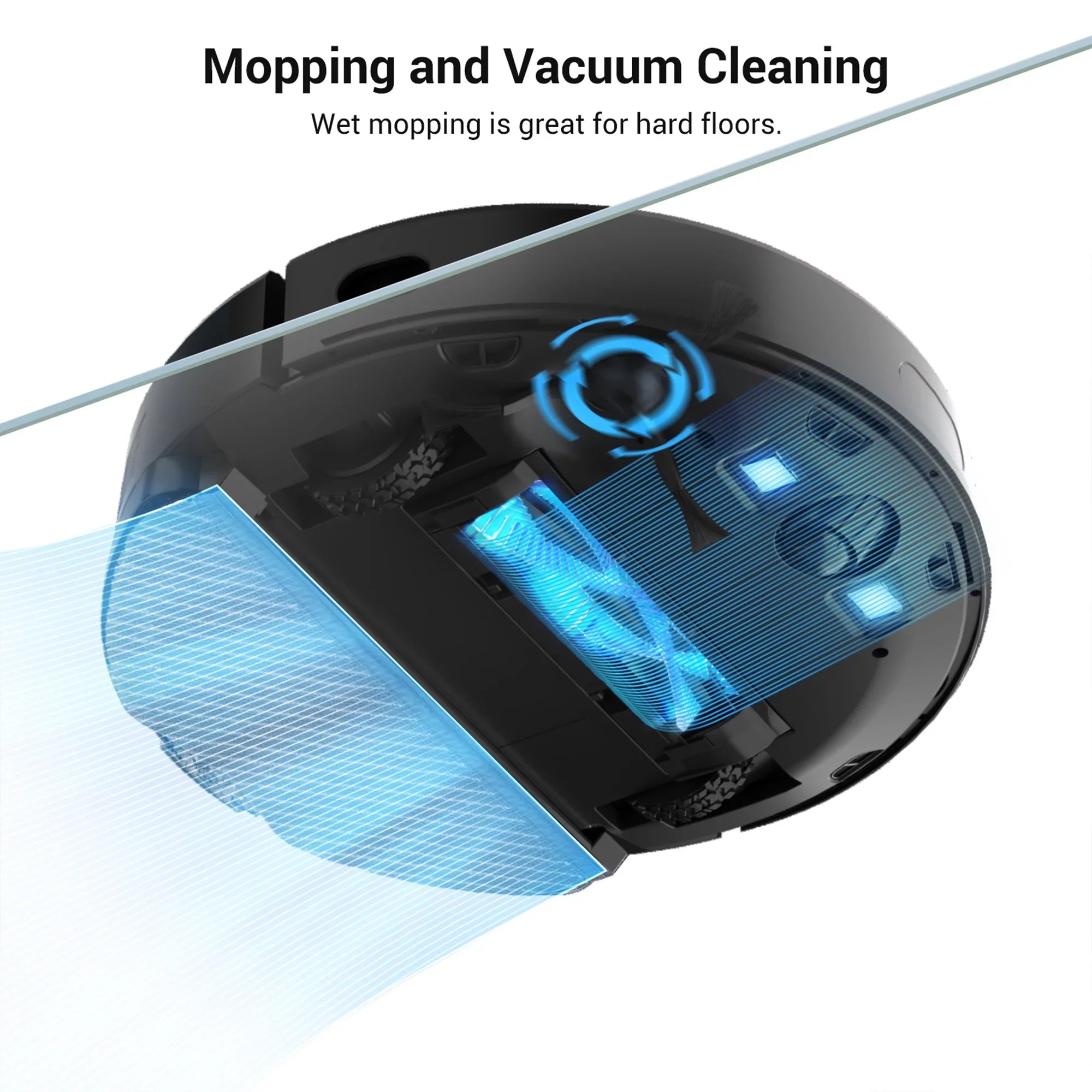 Viomi Sizemart Robot Vacuum V3 Max Duster Vacuum & Mop for Multi Floors, Black