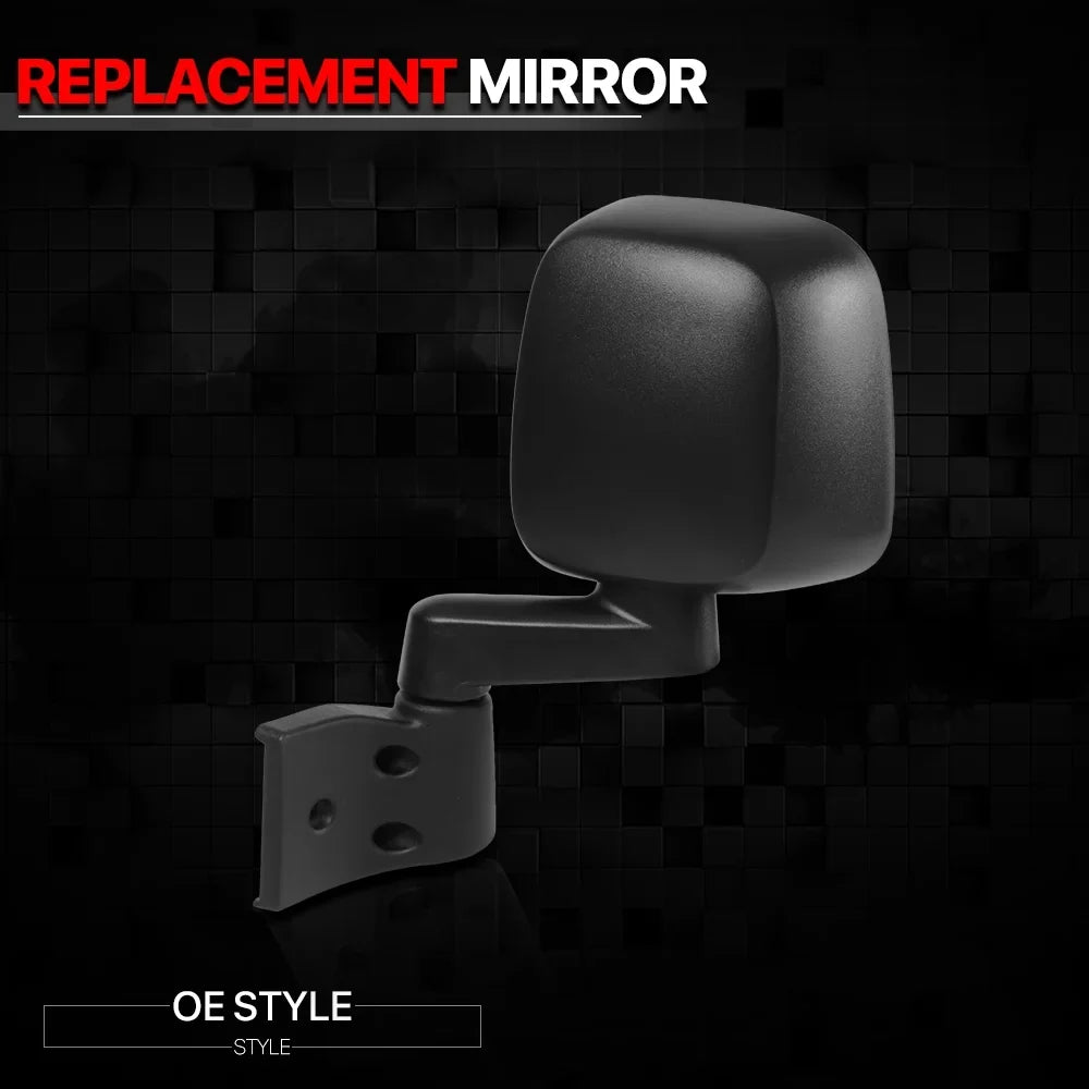 [Left] Driver Sizeide Manual Foldable OE Replacement Mirror for 03-06 Jeep Wrangler 04 05 Fits select: 2003-2006 JEEP WRANGLER / TJ