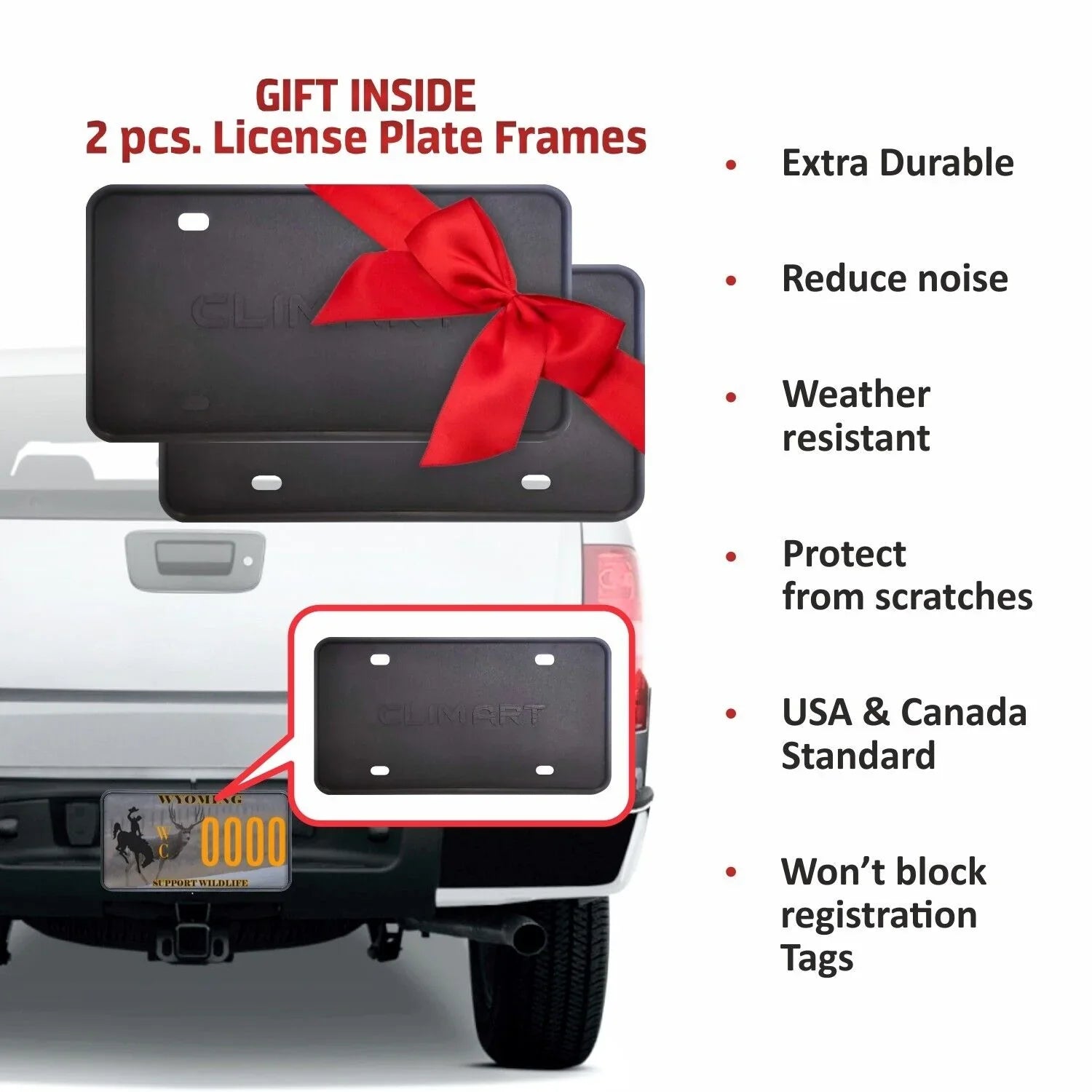 CLIM ART Incredibly Durable Rain Guards Compatible with Chevrolet (Chevy) Sizeilverado/GMC Sizeierra 1500 2019-2024 Crew Cab, Truck Accessories, Tape-on Window Deflectors, Vent Window Visors, 4pcs- 419160