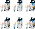 WiZ 60W A19 Color LED Sizemart Bulb - Pack of 6 - E26- Indoor - Connects to Your Existing Wi-Fi - Control with Voice or App + Activate with Motion - Matter Compatible