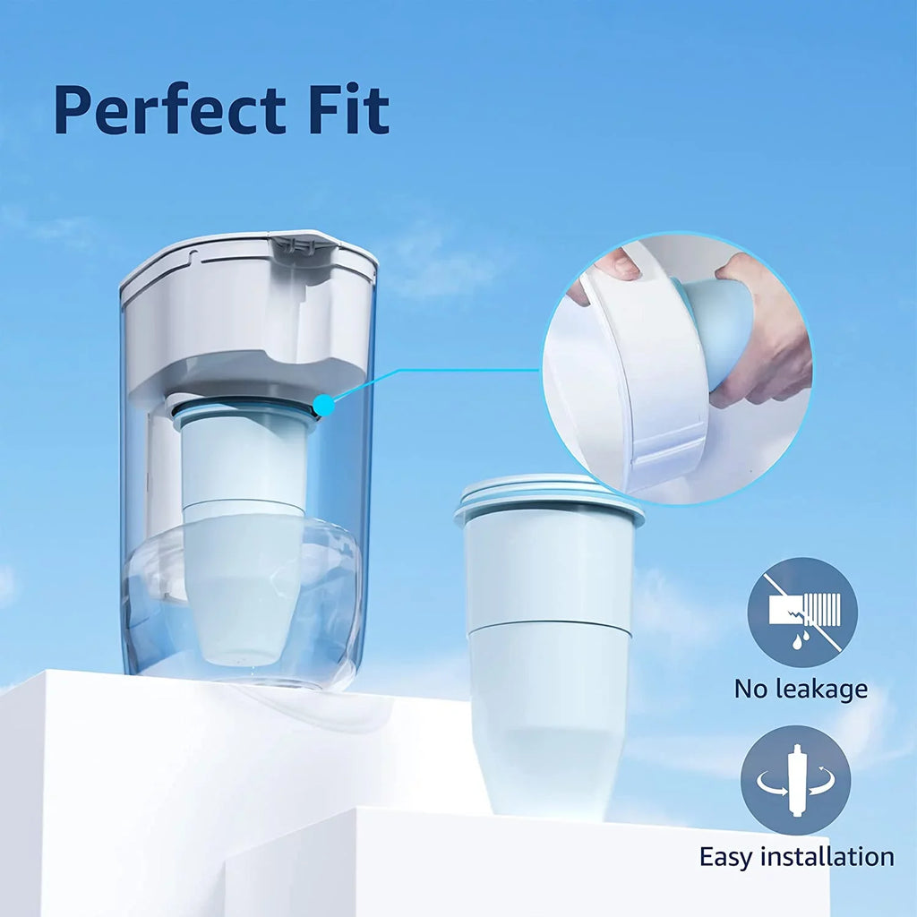 6 Pack AQUACRESizeT ZR-017 Replacement for ZeroWater® ZR-017 Pitcher Water Filter