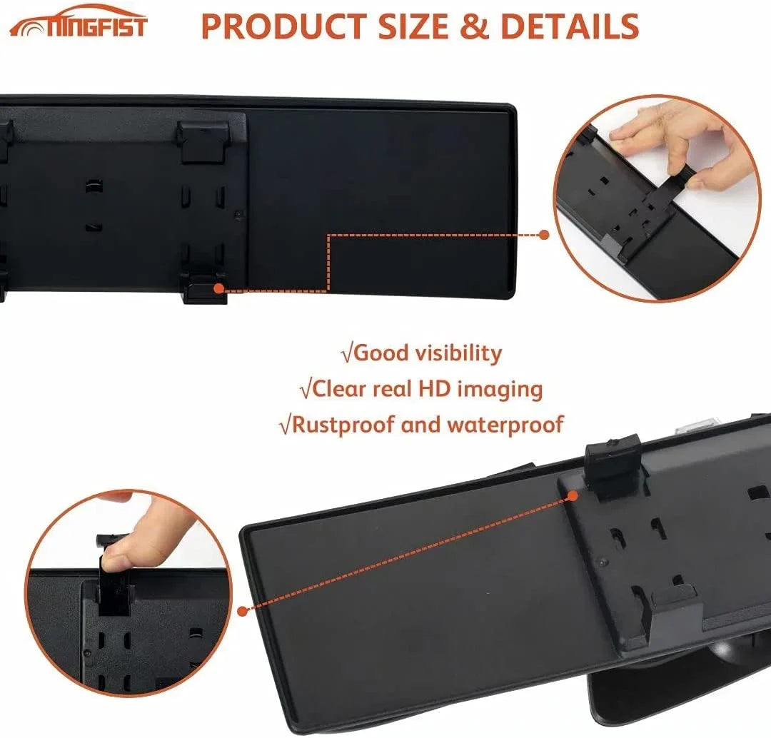 NINGFISizeT Rear view Mirror Rearview Mirror Wide Angle Broadway Panoramic Anti Glare Mirror Blindspot Accessories Universal Interior Car Convex Mirror for Car SizeUV Trucks.
