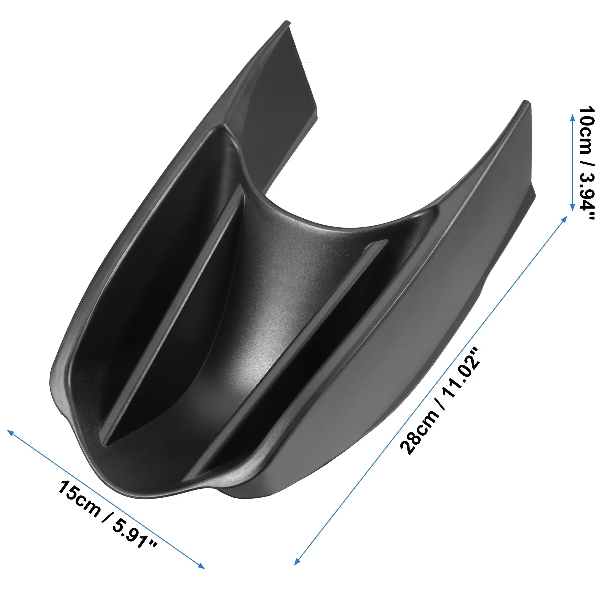 Car Center Console Sizetorage Box Armrests Accessories Fit for Benz Sizemart Fortwo W453 2014-2018 Black