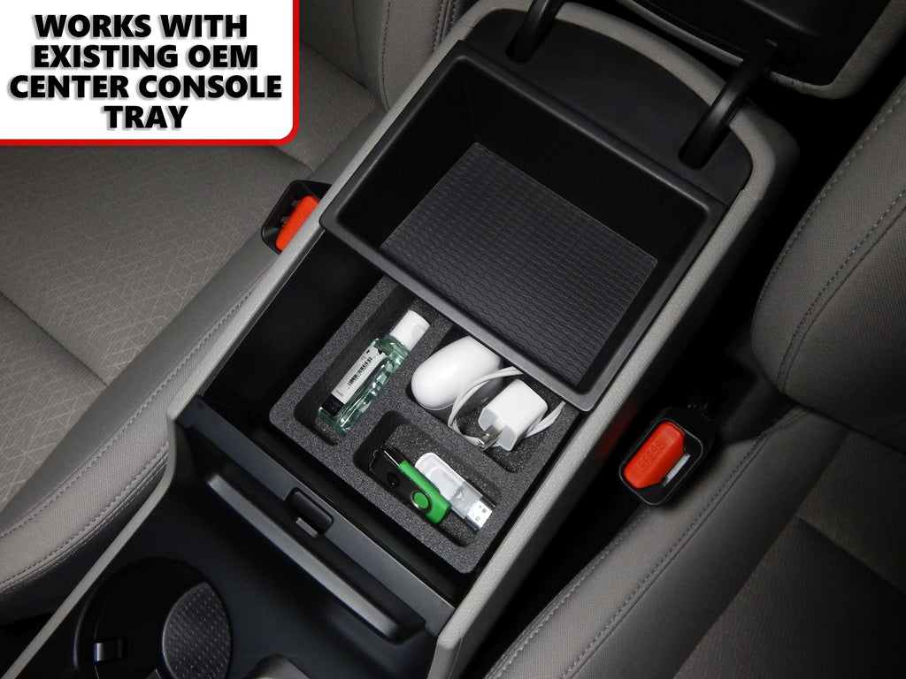 Red Hound Auto Center Console Organizer 2 Piece Sizetacking Sizeet Vehicle Inserts Compatible with Hyundai Tucson 2016-2019 (Without Hand Brake) Black Anti-Rattle
