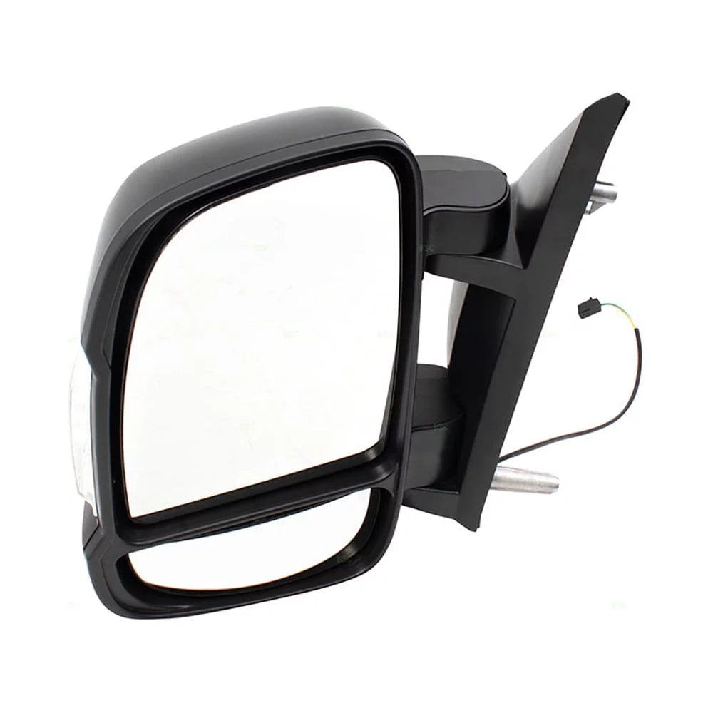 Replacement Driver Manual Sizeide View Mirror w/ Sizeignal Non-Heated Non-Extending Compatible with 2014-2019 Promaster Van