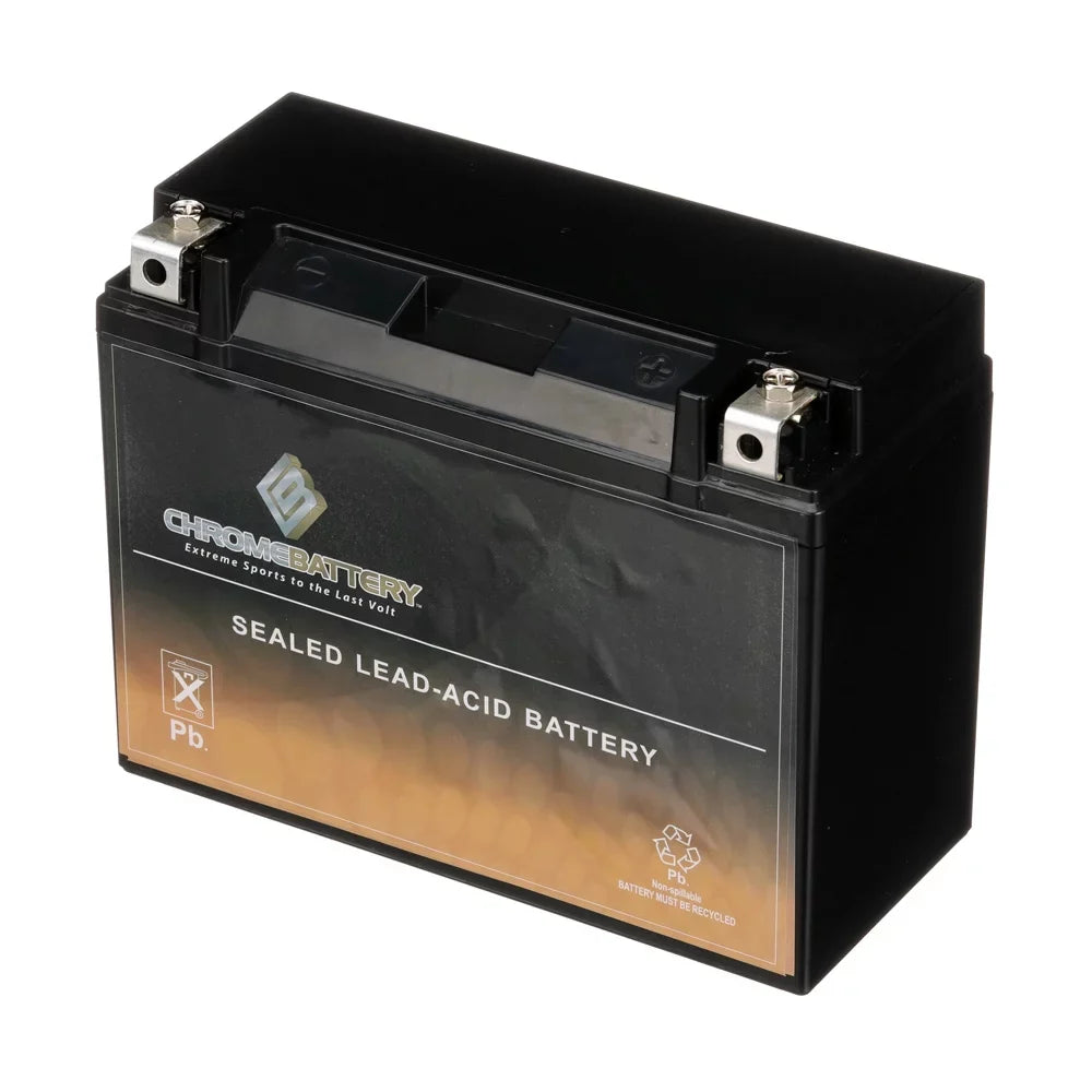 Chrome Battery Y50-n18l-a3 (50-n18l-a3 12 Volts,20 Ah, 260 Cca) Motorcycle Battery for Honda Gl1100 Gold Wing 1100cc 80-'83