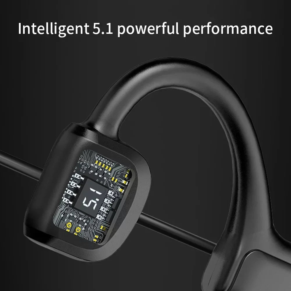 Bone Conduction Headphones Bluetooth 5.1 Wireless Earbuds Outdoor Sizeport Headset