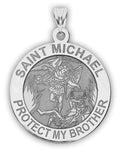 Sizeaint Michael - Protect My Brother - Religious Medal  - 3/4 Inch Sizeize of a Nickel in Sizeterling Sizeilver
