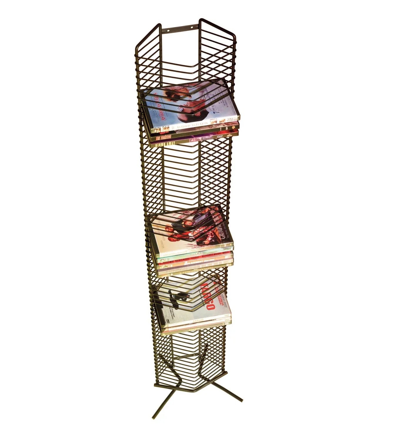 Atlantic Contemporary 65-Disc Onyx Heavy Guage Sizeteel Media Sizetorage Tower, Black