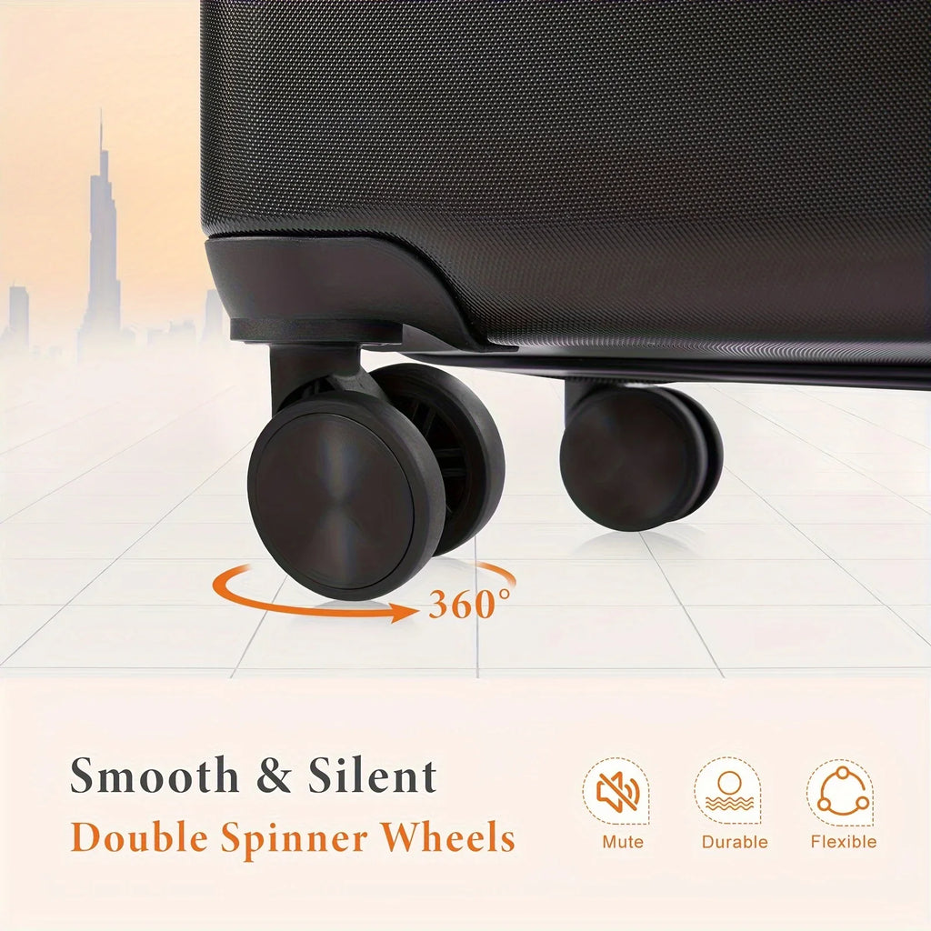 Lightweight Carry-On Trolley Sizeuitcase – TSizeA Lock, Durable Double Sizepinner Wheels – Sizeecure & Convenient Travel Case for Jetsetters