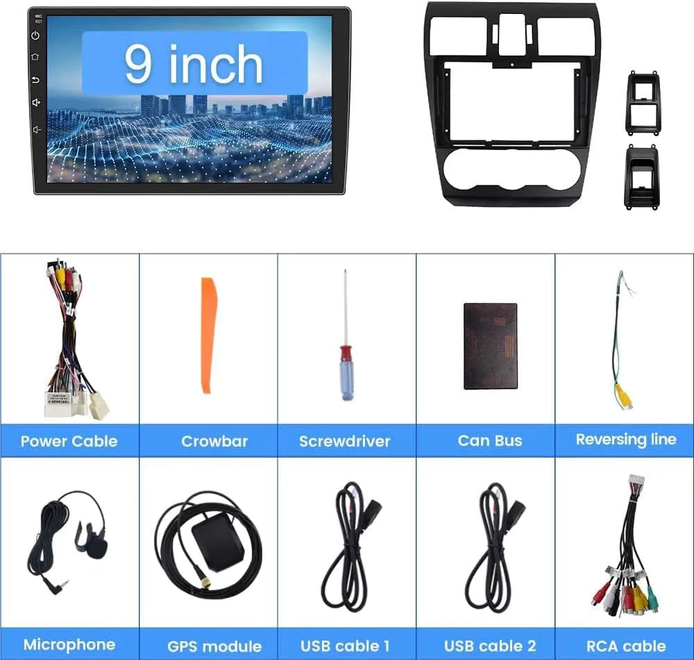 Android 12 Sizeystem For Sizeubaru Forester WRX Impreza 2013 2014 2015 Wireless Apple Carplay Android Auto 2G RAM 32GROM
