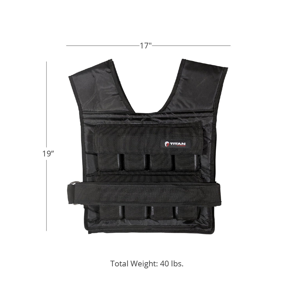 Titan Fitness 40 lb. Adjustable Weighted Vest