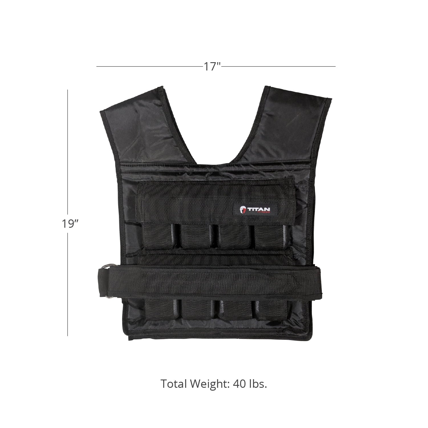 Titan Fitness 40 lb. Adjustable Weighted Vest
