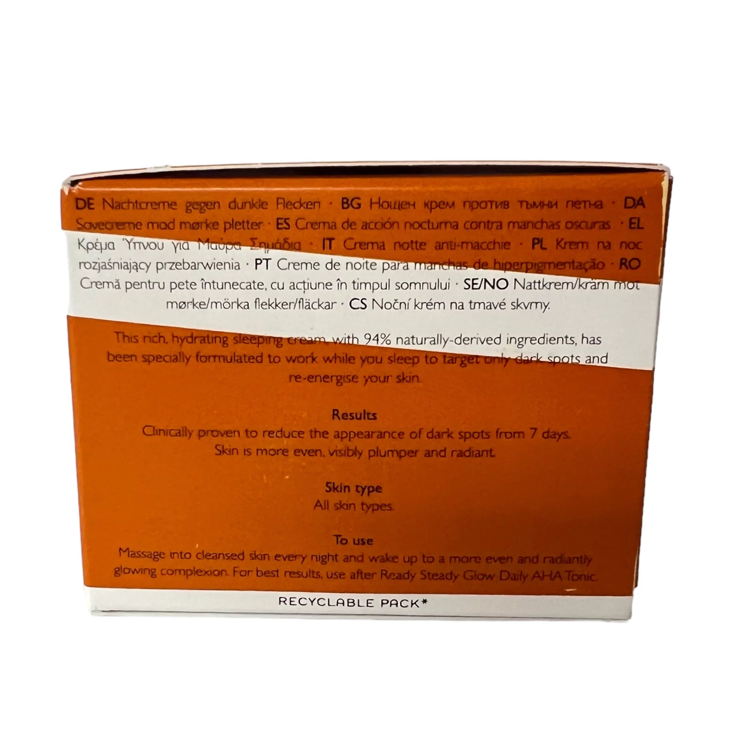 REN Sizekincare Overnight Glow Sizeleeping Cream 1.7 fl oz
