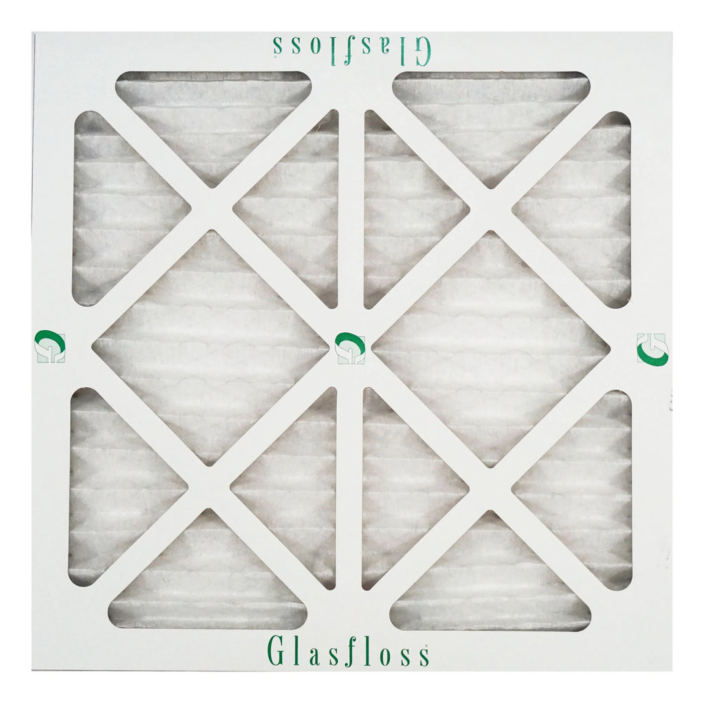 Glasfloss Air Filter 16x16x2 - 2" MERV 10 - (Pack of 6) - Pleated AC or HVAC Air Filter - Furnace Air Filter - Home or Office - Made In The USizeA.