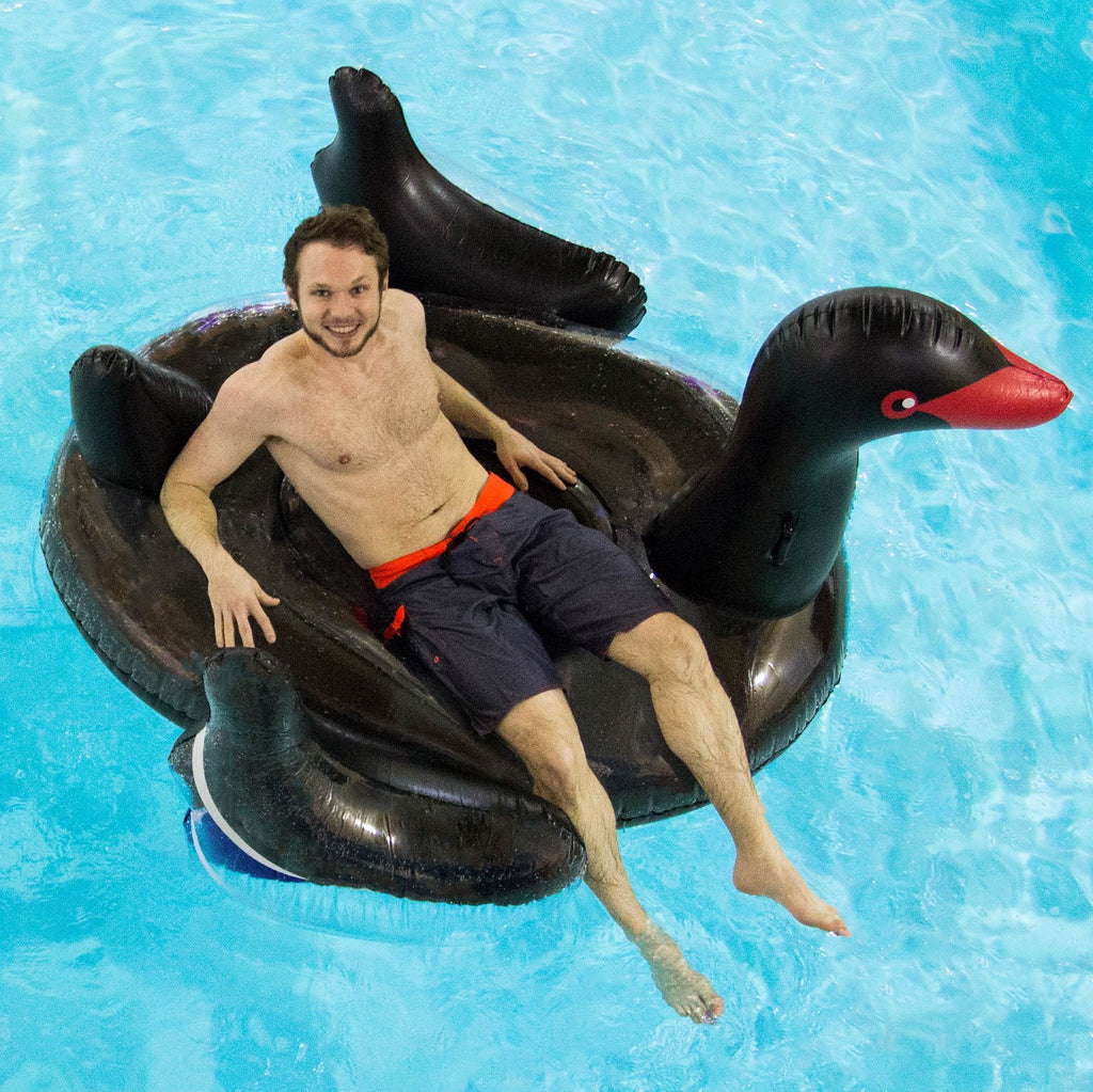 Sizewimline Vinyl Giant Pool Float, Black