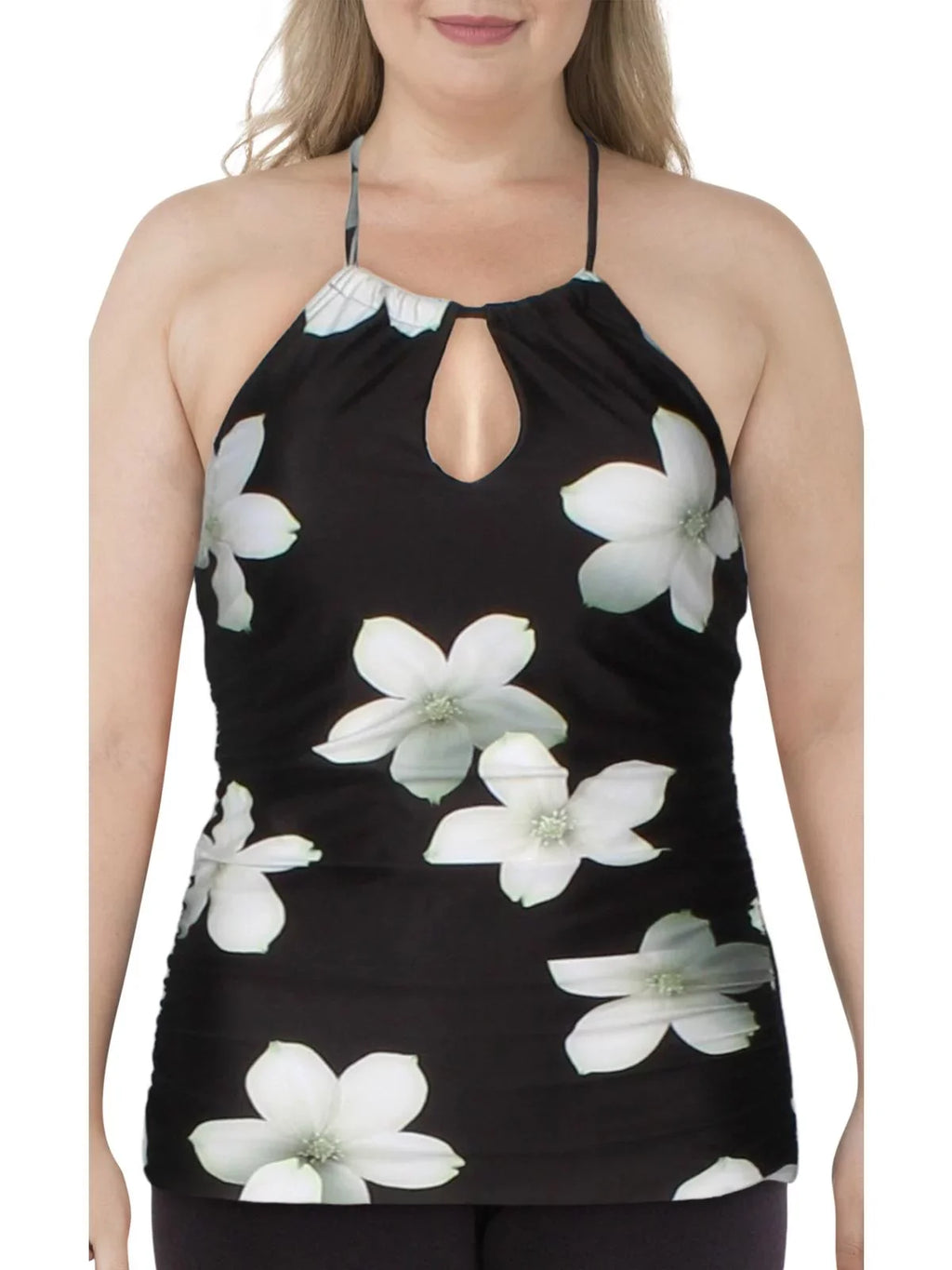Lauren Ralph Lauren Womens Villa High Neck Floral Tankini Sizewim Top