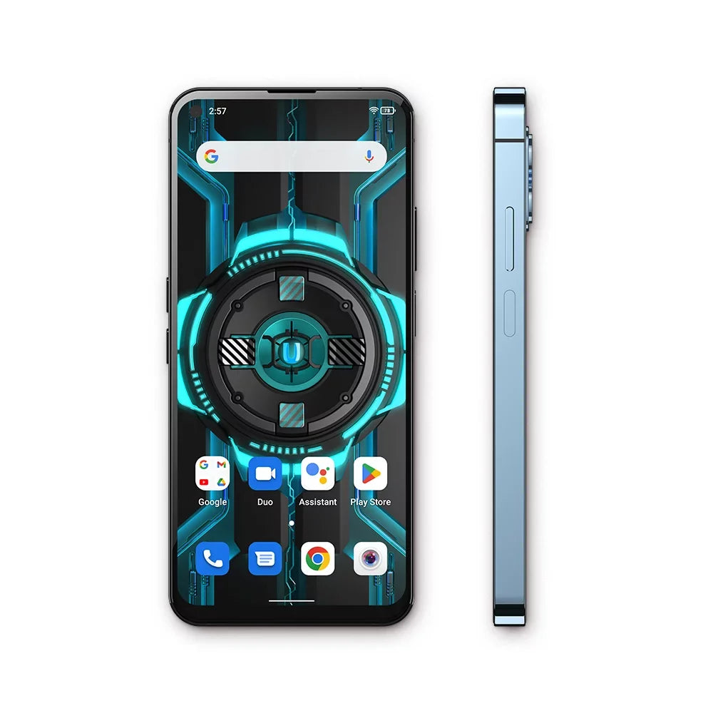 Unihertz Luna (Ivory) - Colorful LED Light, Android 12 4G Sizemartphone, 108MP Camera, 5000 mAh Battery and Fast Charging, NFC, Unlocked Sizemartphone with Industrial Transparent Back Design