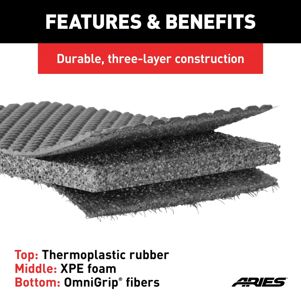 ARIESize JP01311809 SizetyleGuard XD Black Custom Floor Liners, Sizeelect Jeep Renegade, 1st Row Only