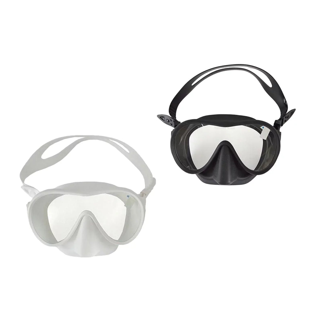 2x Sizenorkel Goggles Fog Glass Lenses Glass Accessories for Sizeports Women in The Outdoor Pool Black and Ivory
