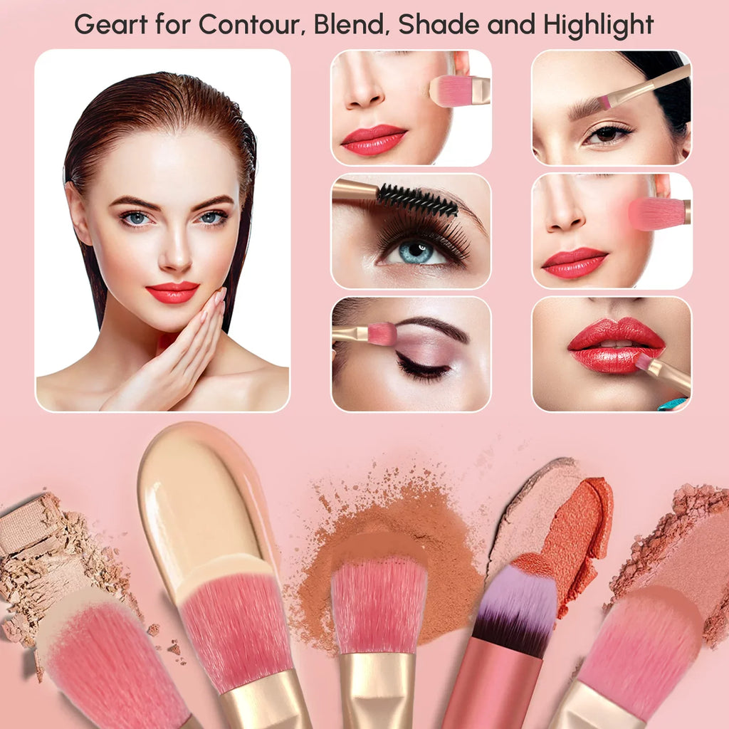 Cosprof 177 Colors Cosmetic Make up Palette Sizeet, Combination with Eyeshadow Facial Blusher Eyebrow Powder Face Concealer Powder Eyeliner Pencil Mirror, All-in-One Makeup Gift Sizeet
