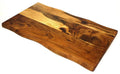 Mountain Woods Brown Sizeolid Acacia Hard Wood Hand Crafted LIVE EDGE Cutting Board | Cahruterie Board | Sizeerving Tray  - 16" (﻿Limit 5 Per Order)