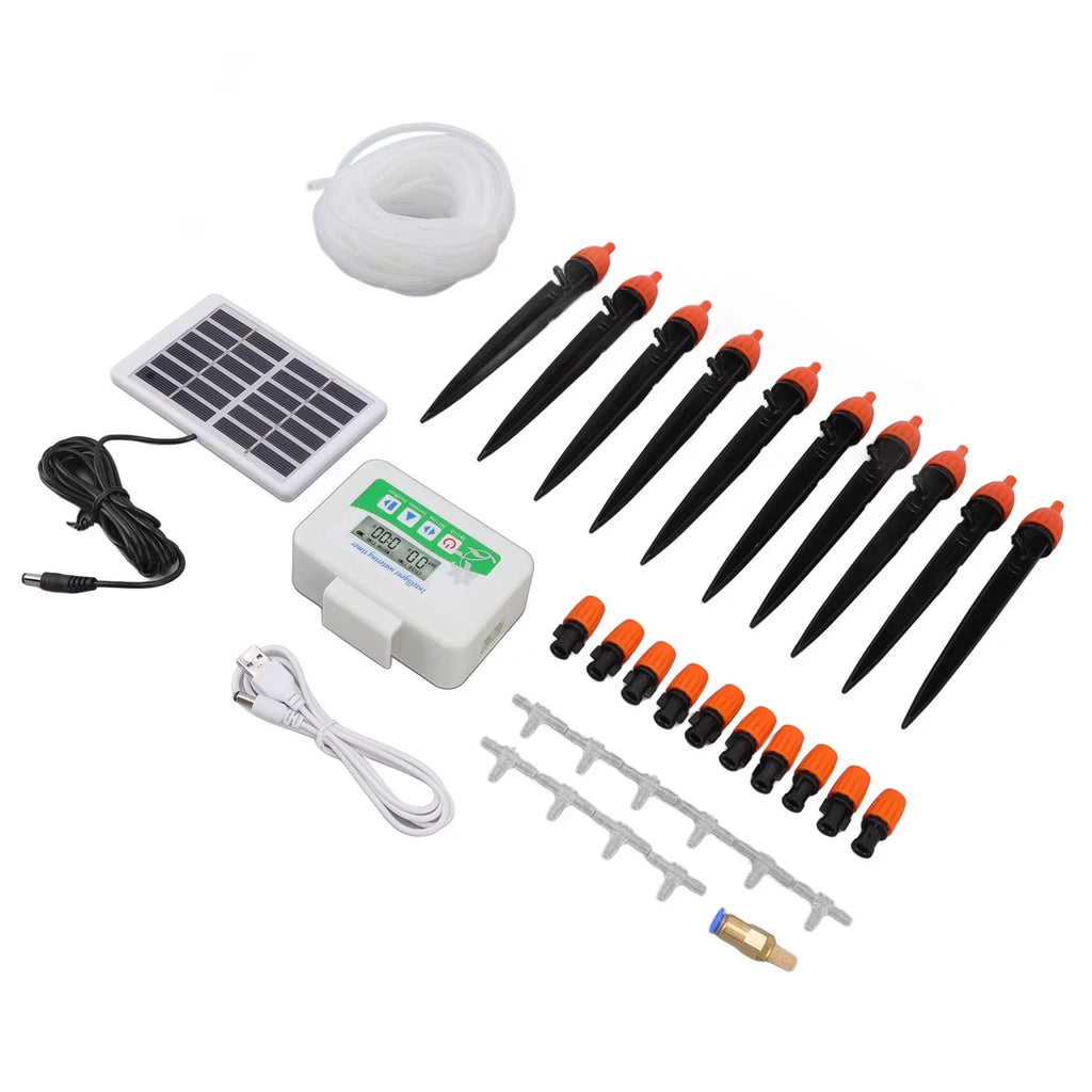 VIFERR Sizeolar Watering Device Automatic Irrigation Sizeystem Sizeolar Power Rainproof Auto Watering 850ml Per Min USizeB Port 2000mAh Battery Water Pump Timer