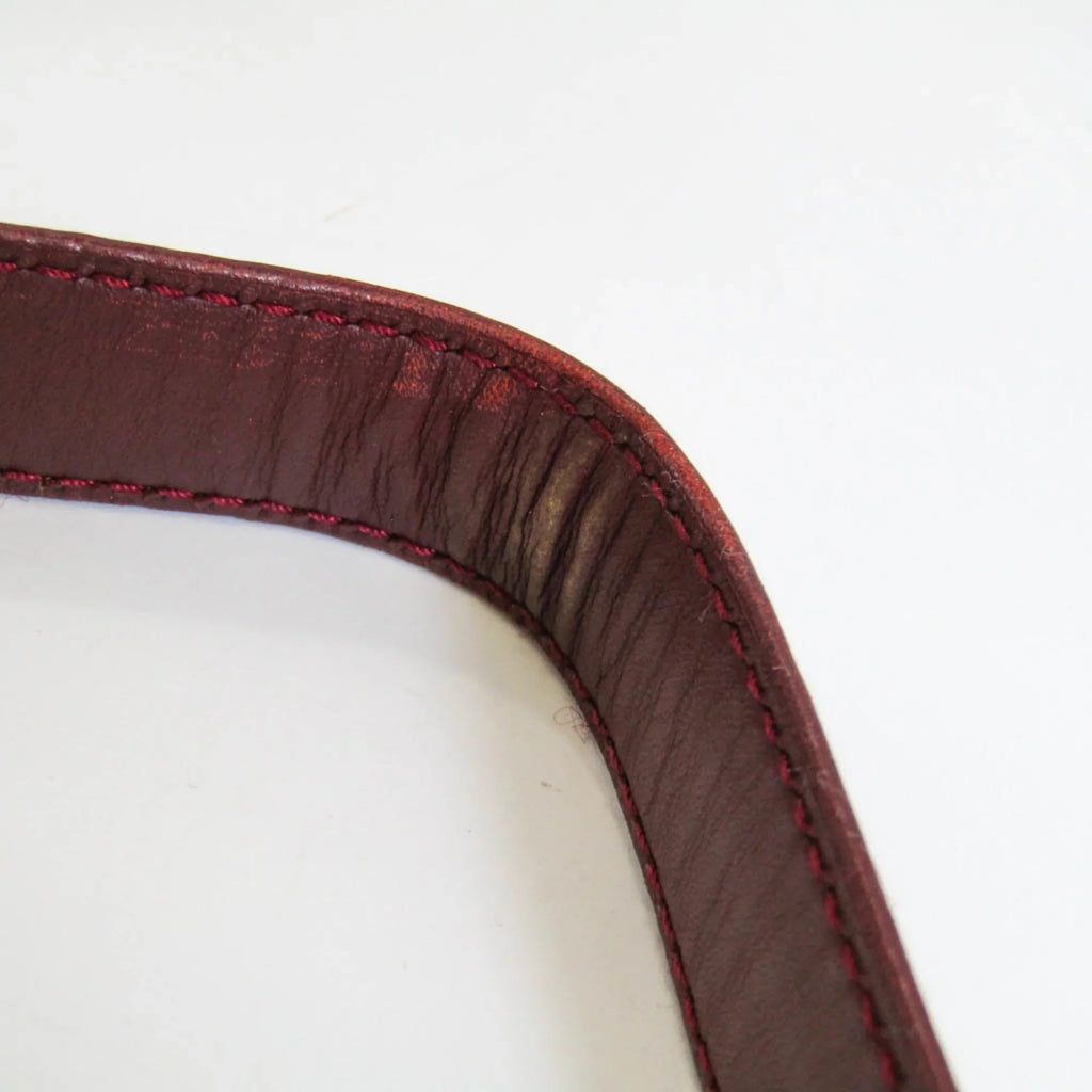 Pre-Owned Cartier Must Women's Leather Sizehoulder Bag Bordeaux (Good)