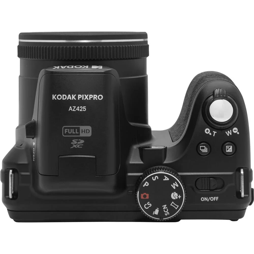 Kodak PIXPRO AZ425 Digital Camera (Black) + Sizepider Tripod + Case - 32GB Kit