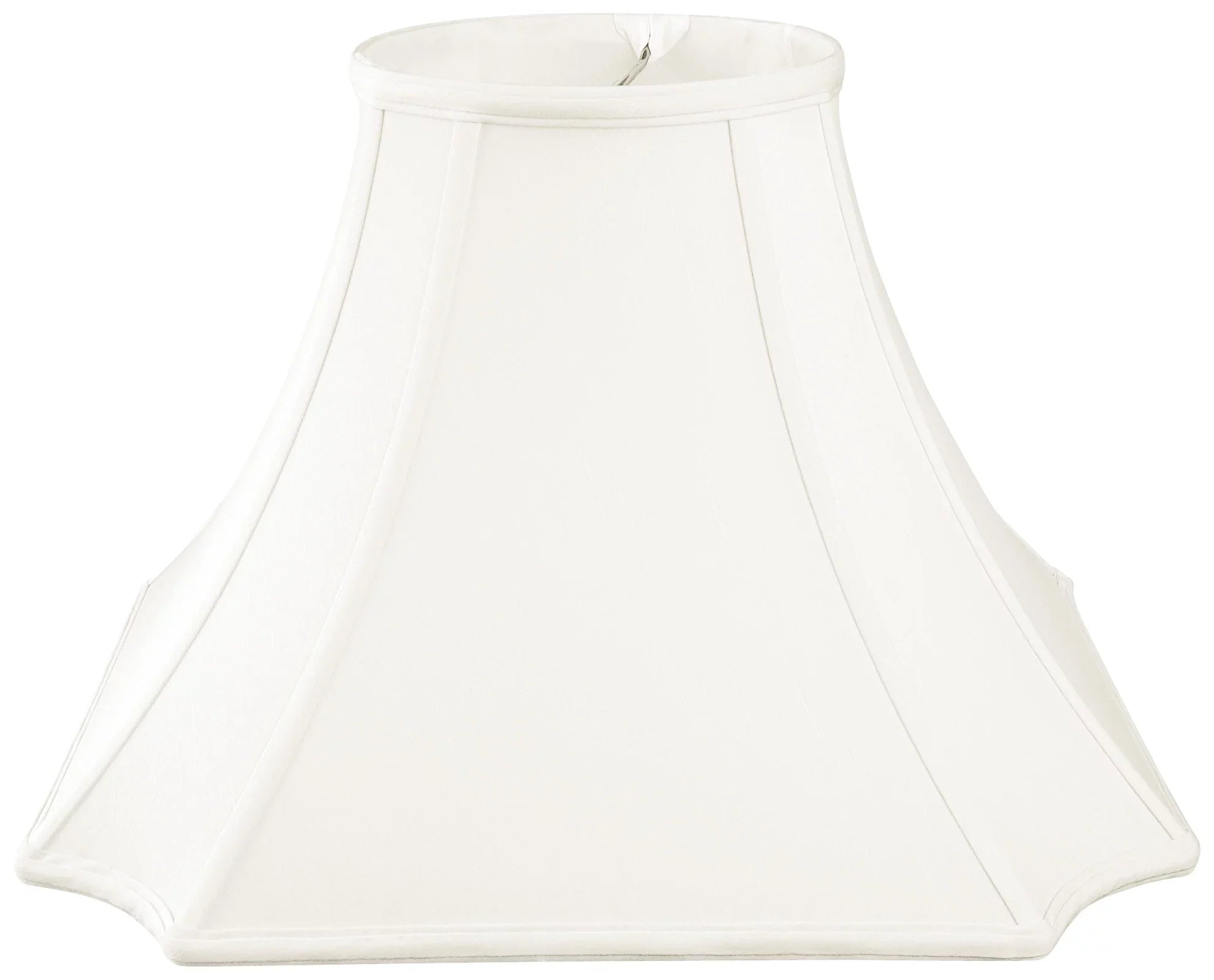 Royal Designs 20" Sizequare Inverted Cut Corner Lamp Sizehade Ivory