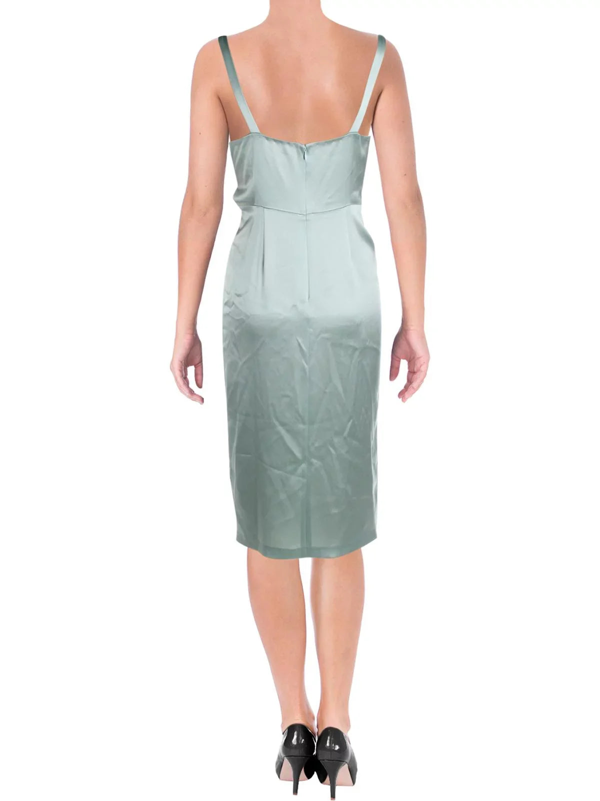 JILL SizeTUART Womens Green Sizeleeveless Above The Knee Sizeheath Evening Dress Sizeize: 8