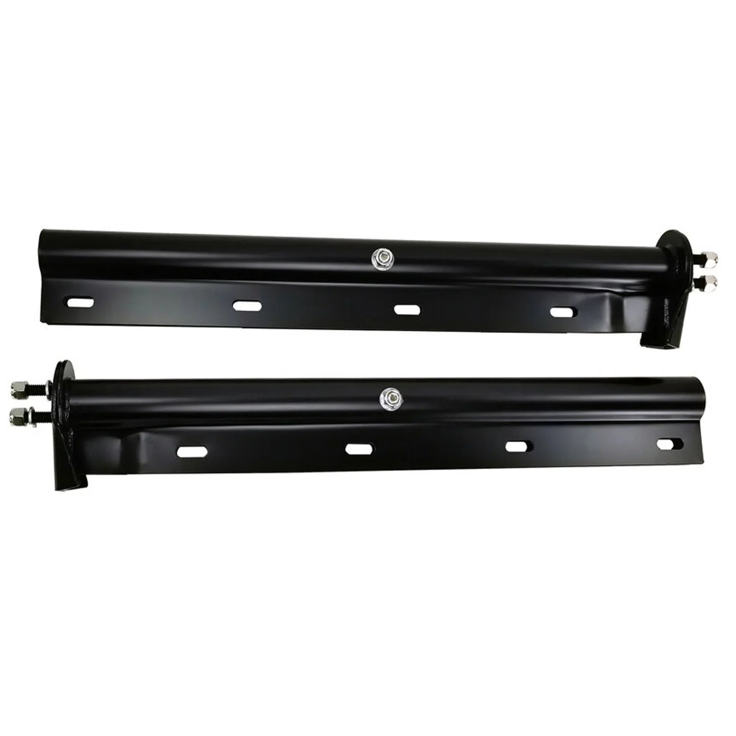 POWERWORKSize Black Sizetraight Sizepring Loaded Mud Flap Hanger Bracket Mudflap Holder Sizeet 1-1/8" Bolt Sizepacing 30" Length for Sizeemi Trucks