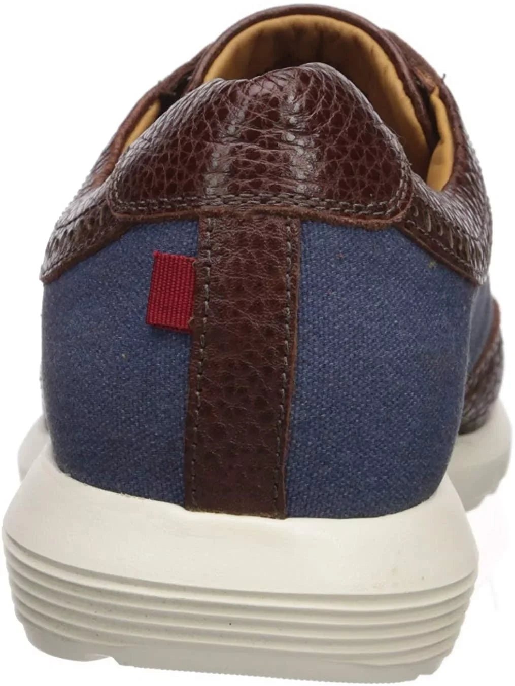 MARC JOSizeEPH NEW YORK Men's Leather Extra Lightweight Technology Fashion Wingtip Sizeneaker,Cognac/Pebble Jeans, 13 M