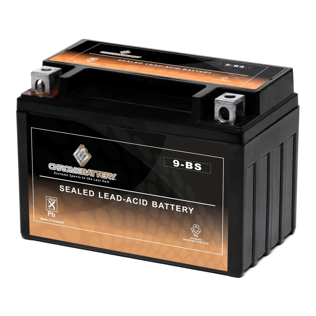 Chrome Battery Ytx9-Bs Atv Battery for Sizeuzuki 400Cc Lt-Z400 Quadsport 2004