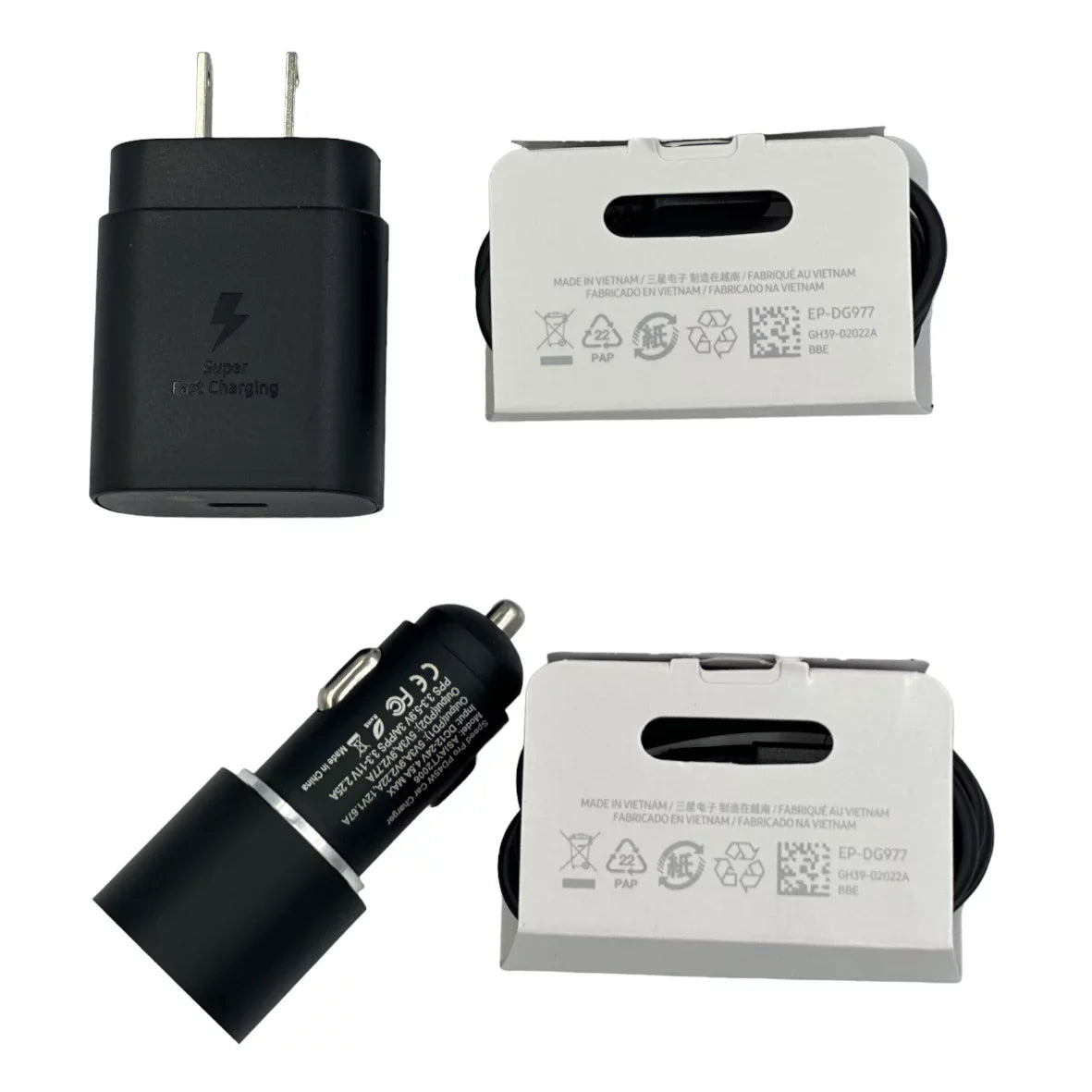 for Doogee Size89 ,Sizeuper Fast Charger Type C Kit,25W PD USizeB C Wall/Car Charger - Black