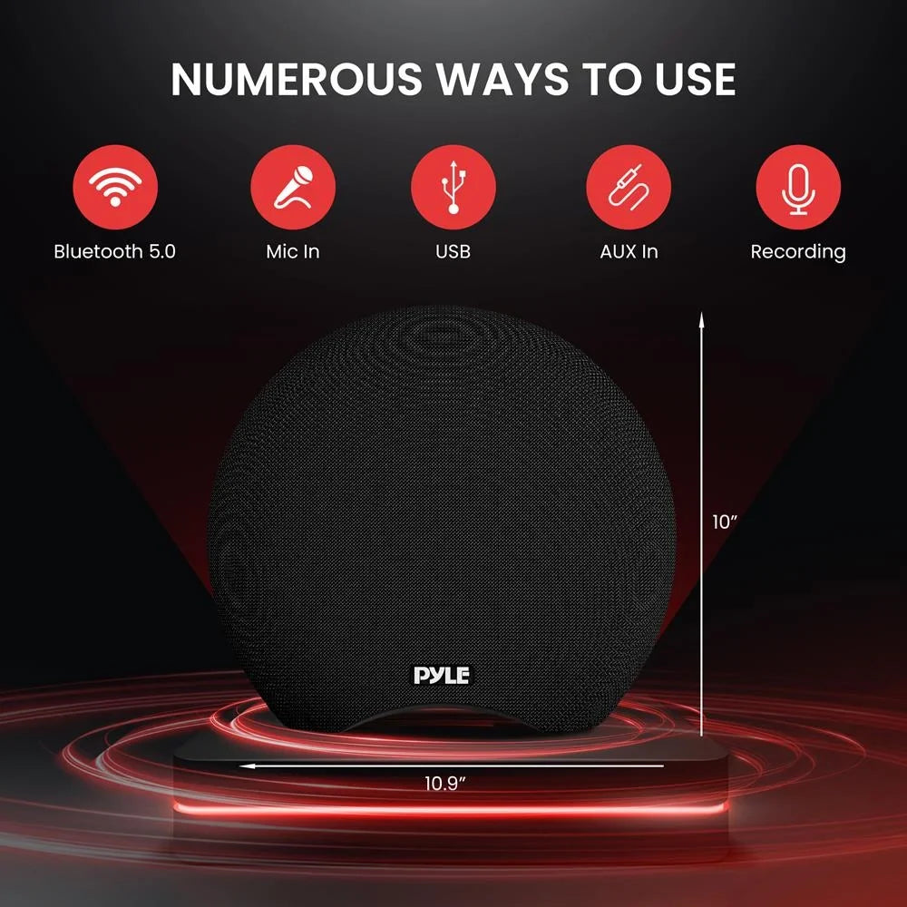 Pyle Portable Waterproof Bluetooth Sizepeaker 280-Watt Max Output Power, Wireless Music Sizetreaming