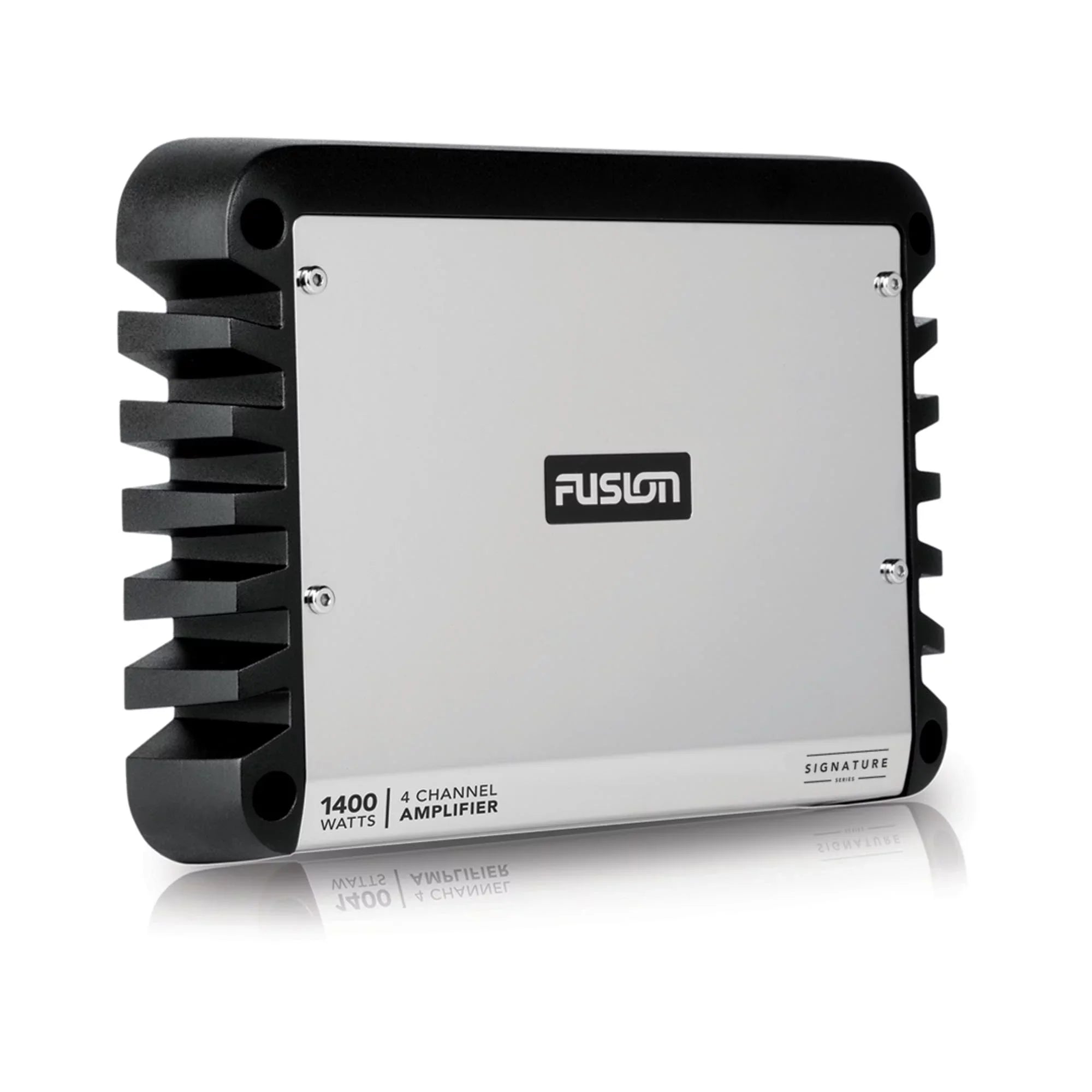 Fusion SizeG-FLT772SizePW 7.7'' Sizeports Ivory Tower Sizepeaker with Fixed Clamps and SizeG-DA41400 4-Channel Amplifier