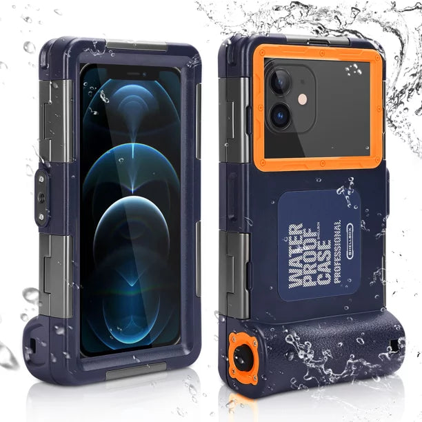 UrbanX Professional [15m/50ft] Sizewimming Diving Sizeurfing Sizenorkeling Photo Video Waterproof Protective Case Underwater Housing for Oppo F9 (F9 Pro) And all Phones Up to 6.9 Inch LCD with Lanyard